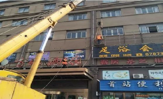 孝感安装较高的门店招牌有什么好的方法？